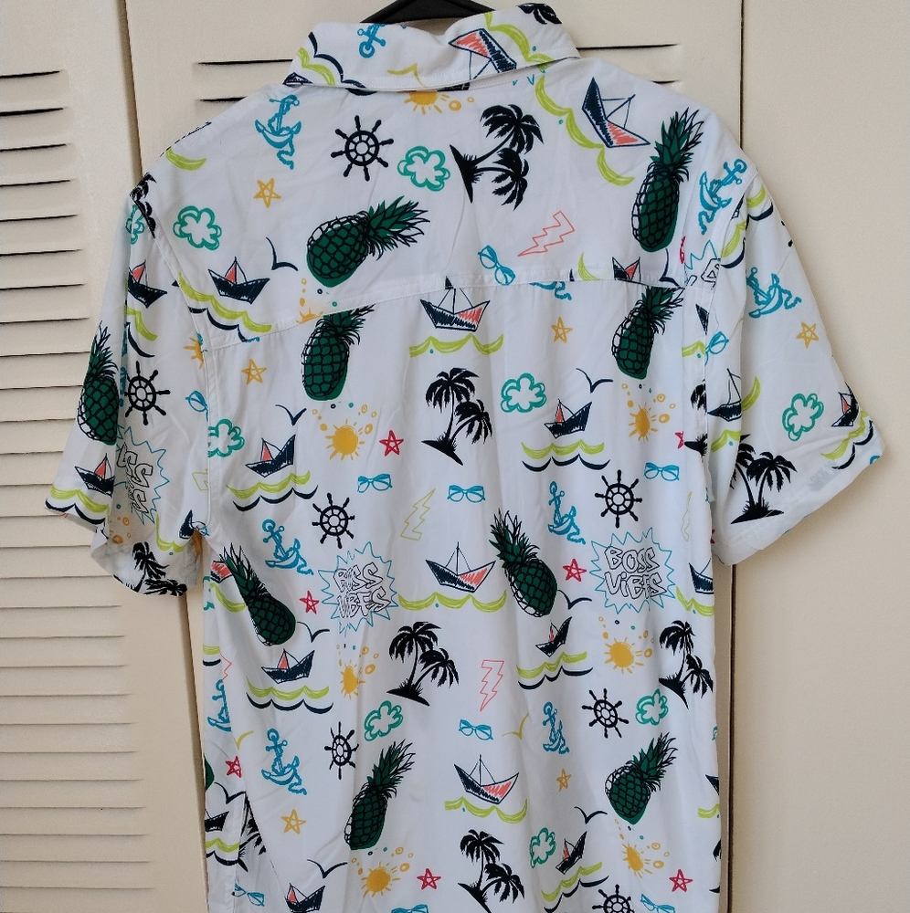 Anchor Pattern Button Down Collar. - image 2